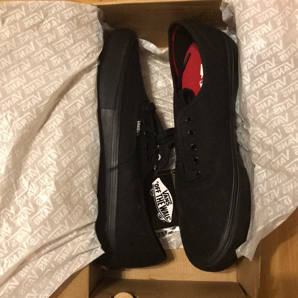 Vans authentic pro black on black